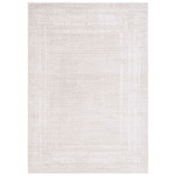Continental 3 ft. x 5 ft. Ivory/Beige Ascending Basketweave Area Rug