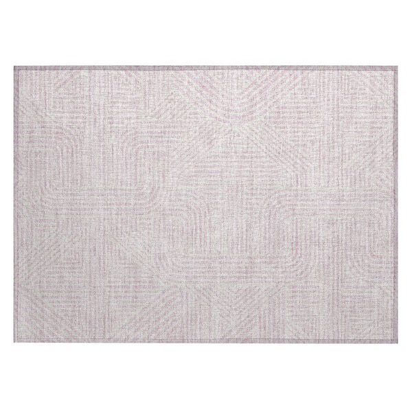 Chantille Machine Washable Indoor/Outdoor Abstract ACN917 Pink 1 ft. 8 in. x 2 ft. 6 in. Area Rug