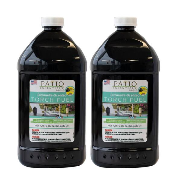 PATIO ESSENTIALS 100 oz. CitronellaScented Torch Fuel With Pop Up