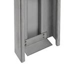 36 in. x 80 in. Gray Flush Left-Hand Security Steel Prehung Commercial Door with Welded Frame
