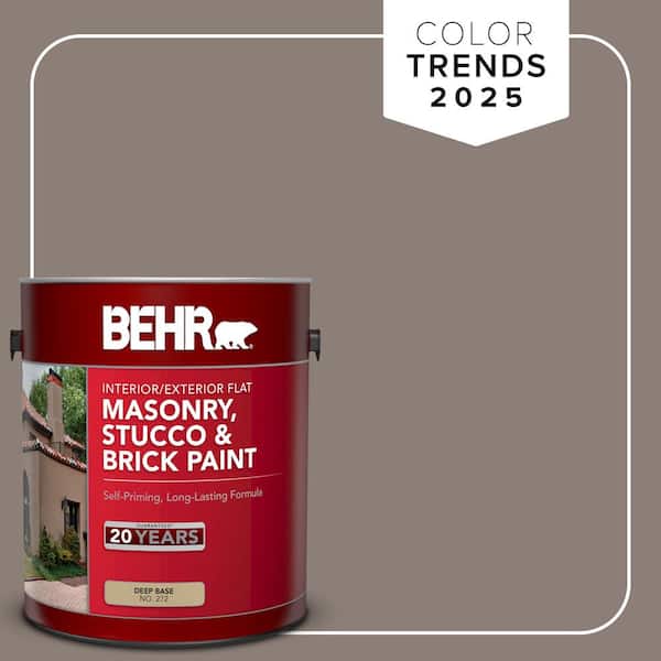 BEHR 1 gal. Home Decorators Collection #HDC-NT-27B Wild Truffle Flat Interior/Exterior Masonry, Stucco and Brick Paint