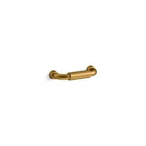 Tone 3 in. (76 mm) Center-to-Center Cabinet Pull in Vibrant Brushed Moderne Brass