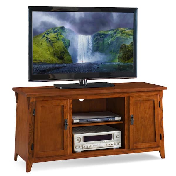 Leick Furniture Mission Oak Two Door 50" TV Console