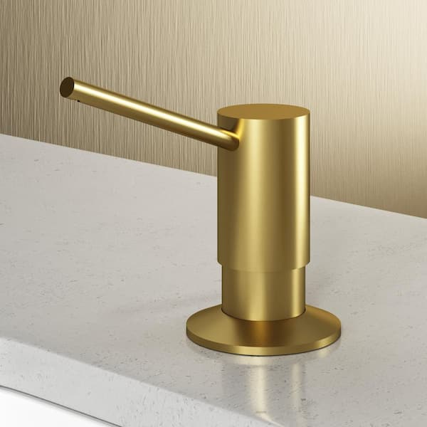 VIGO 10 oz. Bolton Kitchen Soap Dispenser in Matte Brushed Gold
