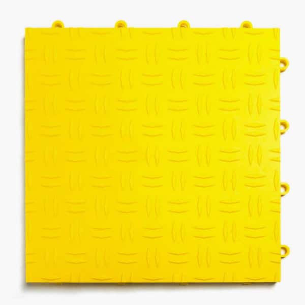 MotorDeck Diamond Yellow 12 in. x 12 in. x 0.5 in. Modular Garage Flooring Tile 48 pack (Covers 48 sq. ft.)