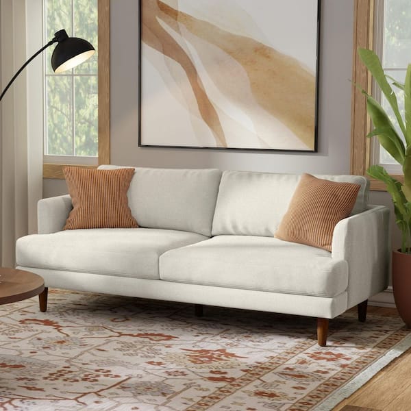 Reviews for Simpli Home Livingston 76 in. Straight Arm Woven-Blend