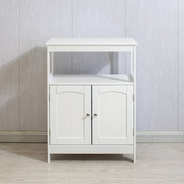 Unbranded Dermott 23.6 in. W x 11.8 in. D x 31.3 in. H White Linen Cabinet