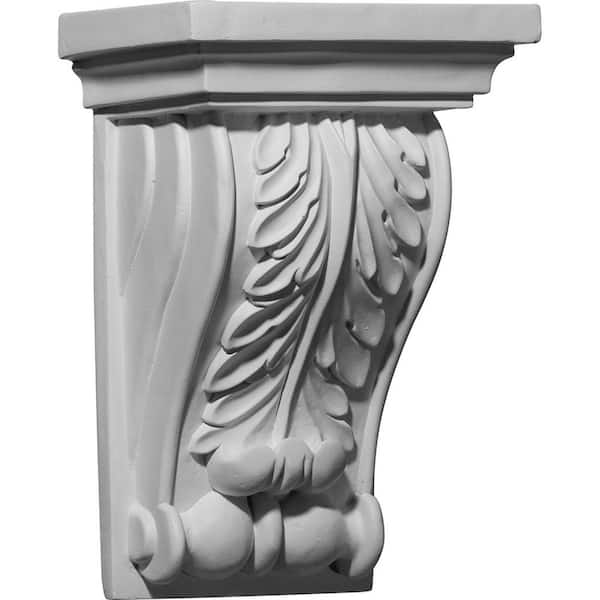 Ekena Millwork 7-3/8 in. x 5-3/8 in. x 11 in. Primed Polyurethane Wakefield Corbel