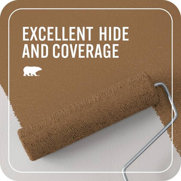 BEHR PREMIUM PLUS 8 oz. #S260-7 Nugget Gold Flat Interior/Exterior