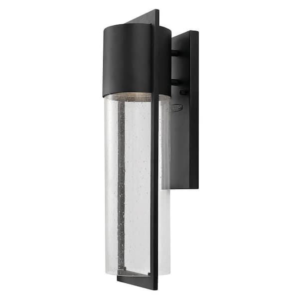 Hinkley Shelter Medium Outdoor Wall Mount Lantern, Black