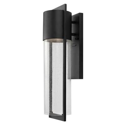 Shelter 1-Light Black Outdoor Wall Lantern Sconce