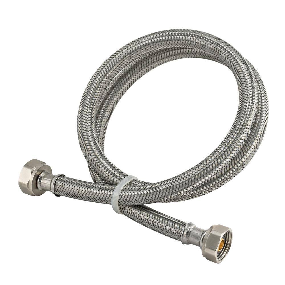 Eastman 48016 Faucet Connector Hose 1/2" FIP x 1/2" FIP 16" Stainles Steel Braid 