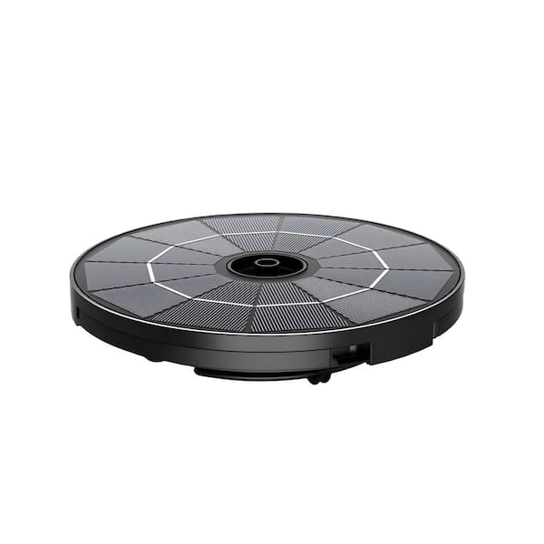 Solar Floating Fountain Pump with 6 Nozzles and 3.9 ft. Power Cord, Ideal for Water Features, Garden Spitter