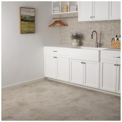 Hastings Gray 12 in. x 12 in. Glazed Porcelain Floor and Wall Tile (14.55 sq. ft. / case)