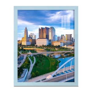 Grooved 11 in. x 14 in. Blue Picture Frame