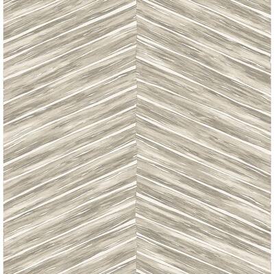 Pina Neutral Chevron Weave Strippable Roll (Covers 56.4 sq. ft.)