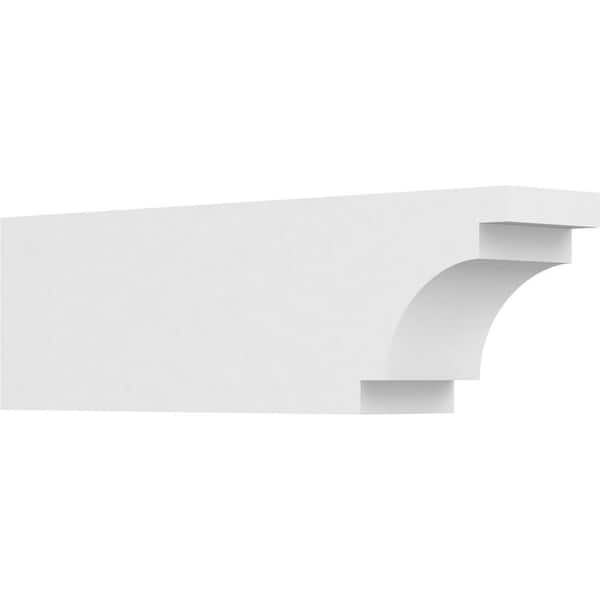 Ekena Millwork 4 in. x 6 in. x 20 in. Mediterranean PVC Rafter Tail Brace