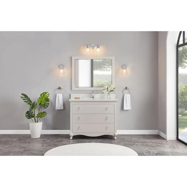 WS2512-42-DW 42 in. Single Sink Sink Vanity Dreamy White Bath Vanity with 1 in. Artificial Stone Top