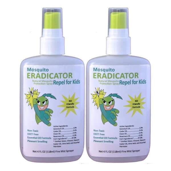 ERADICATOR Mosquito Repellent for Kids Non-toxic and Natural Kid's Strength Repellent and Protection Spray (2-Pack)