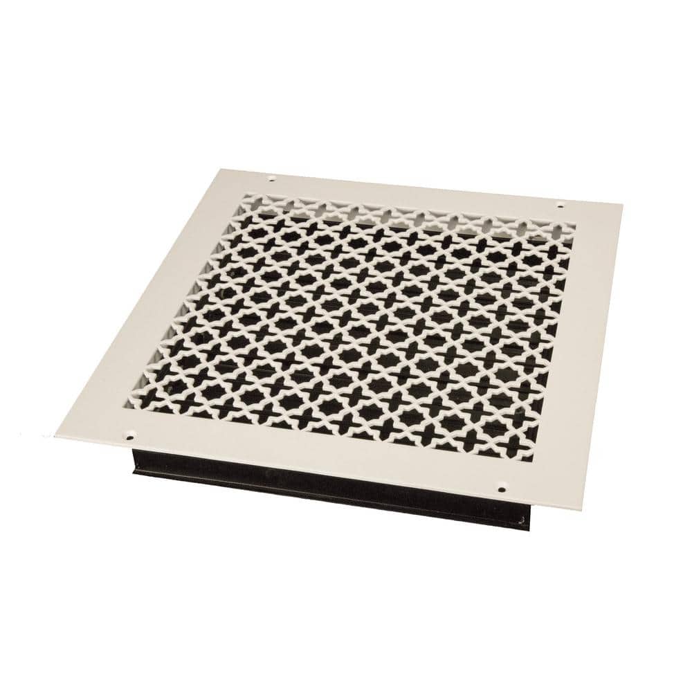 Victorian 12 in. x 12 in. White/Powder Coat, Steel Wall/Ceiling Vent with Opposed Blade Damper price history on PriceWatchPro