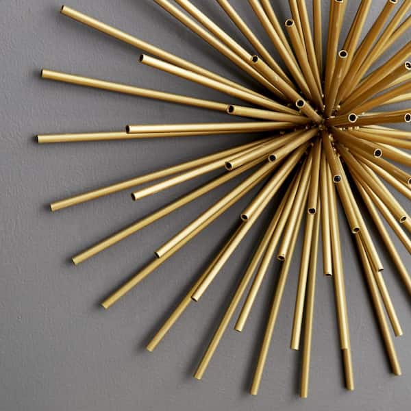 Metal Gold 3D Starburst Wall Decor (Set of 3)