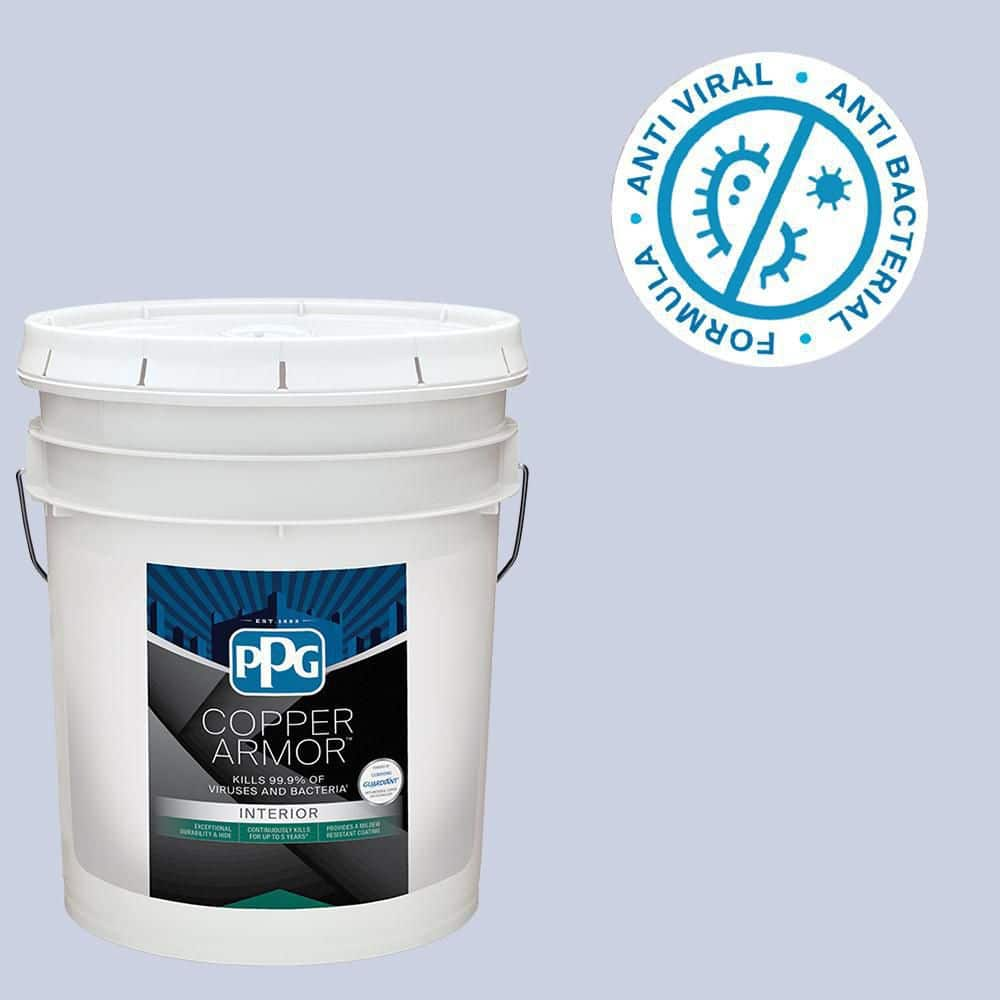 5 gal. PPG1245-3 Sweet Emily Eggshell Antiviral and Antibacterial Interior Paint with Primer -  COPPER ARMOR, PPG1245-3CA-05E