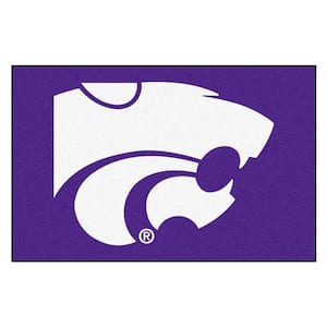 NCAA Kansas State University Purple 19 in. x 30 in. Indoor Starter Mat Accent Rug