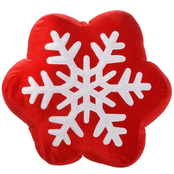 National Tree Company General Store 14 in. Snowflake Pillow