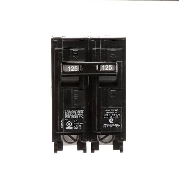 Siemens 125 Amp 2-Pole HQP 65 kA Circuit Breaker