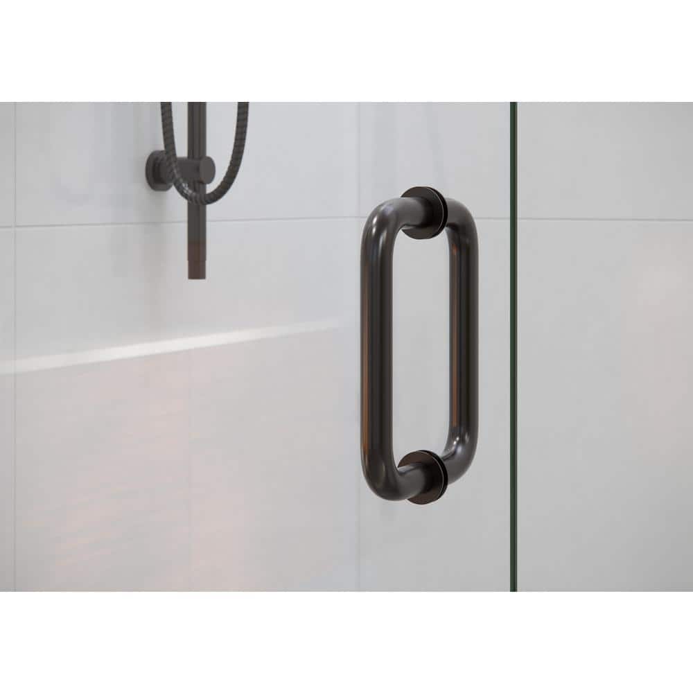 Illume 56" x 78" Frameless Shower Door with Oil Rubbed Bronze Finish