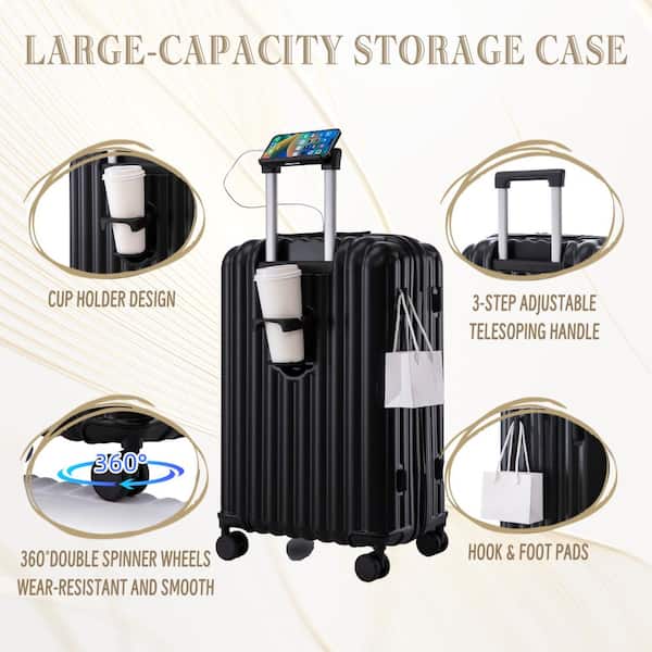 新品・未使用　RULE28 Aero Sleeves 3.0 ブラック　Sサイズ Flynama 3-Piece 20/24/28 Inch ABS Luggage Set, Spinner Carry On