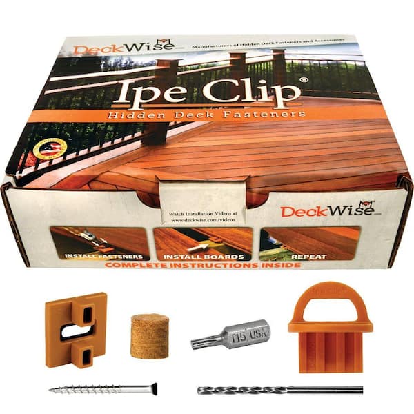 Deckwise Extremekd Ipe Clip Brown Biscuit Style Hidden Deck Fastener