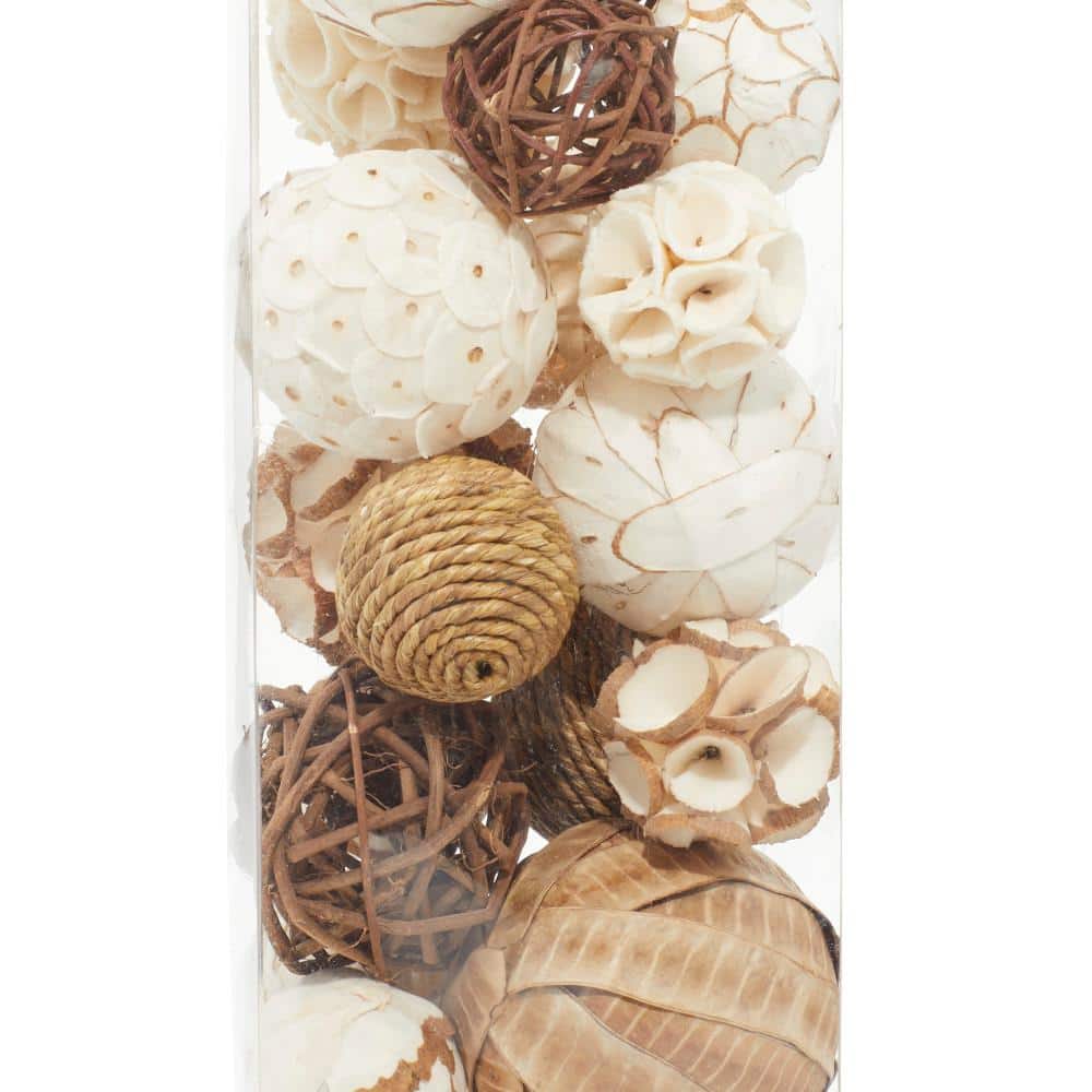 Multi-Colored Handmade Dried Plant Orbs Vase Filler Set