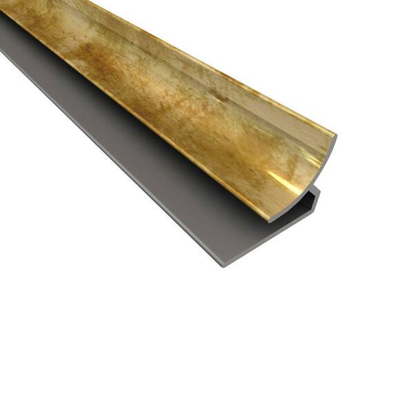 Fasade 4 ft. Large Profile Inside Corner Trim in Bermuda Bronze