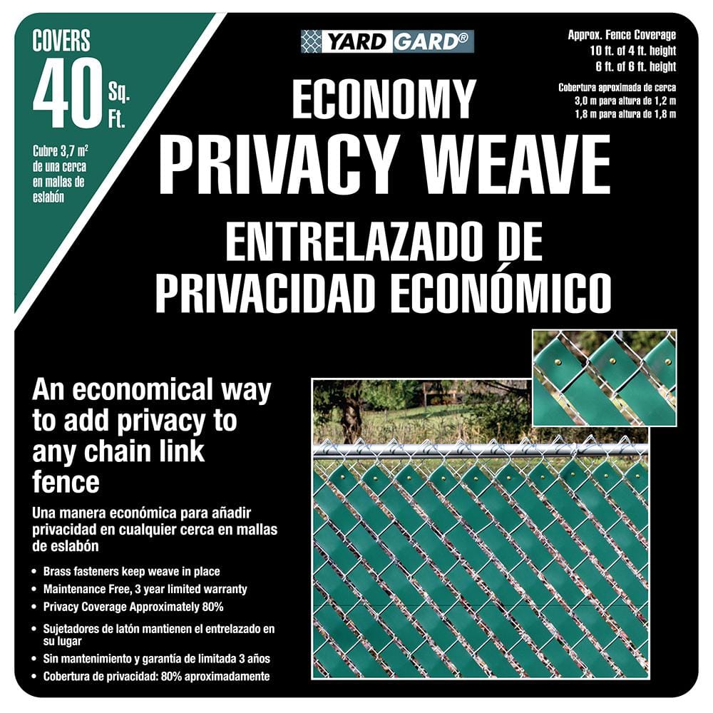 H x 250 ft W  Woven Economy Vinyl Chain Link Fence Slats Weave Beige ft