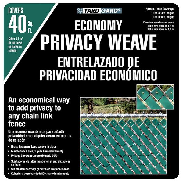 Yardgard 4 Ft H X 250 Ft W Green Economy Vinyl Fence Weave 330250wgr The Home Depot Yardgard 4 Ft H X 250 Ft W Green Economy Vinyl Fence Weave 330250wgr The Home Depot