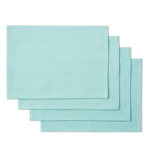Margarita 13 in. W x 18 in. H Turquoise Cotton Reversible Placemat (Set of 4)