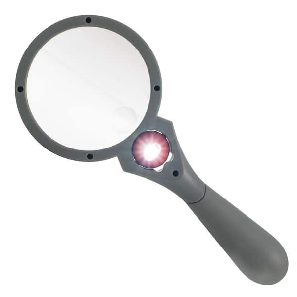 ADG 3X/5X Rim Aspheric Magnifier with Ball Switch LED
