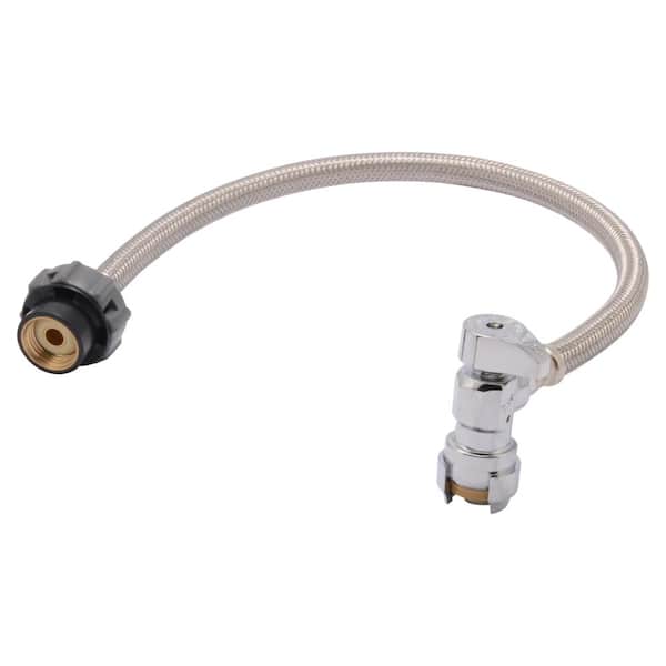 Connect Angle Stop Faucet Connector, Bathroom Sink Hose Connector Home Depot