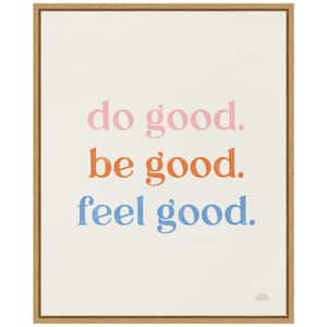 16 in. x 19.62 in. Do Good Valentine's Day Holiday Framed Canvas Wall Art