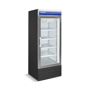 27 in. 13 cu. ft. Commercial Merchandiser Upright Freezer in Black