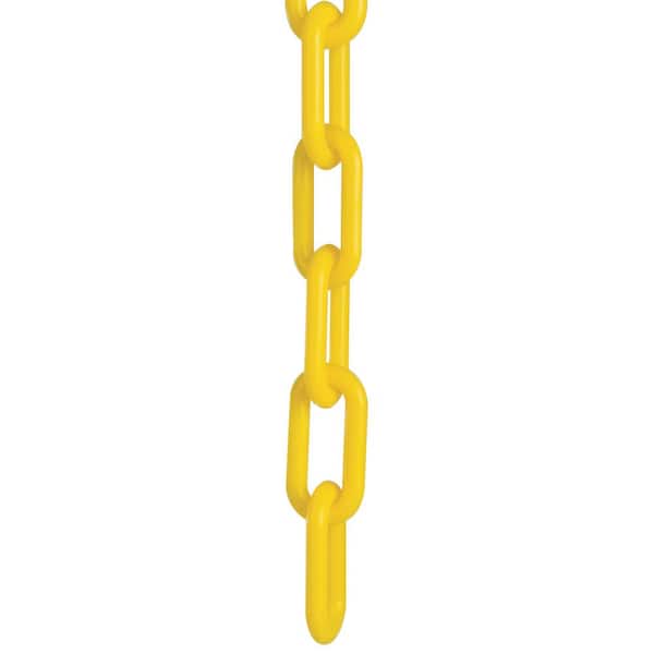 Mr. Chain 1 in. (#4, 25 mm) x 25 ft. Yellow Plastic Chain