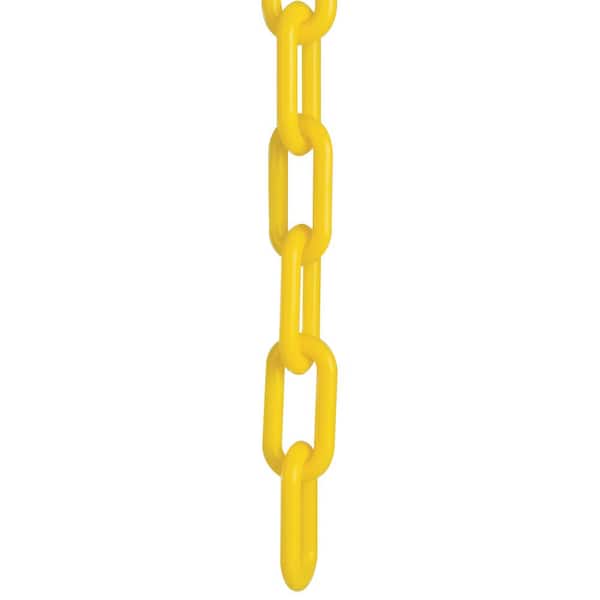 Mr. Chain 1.5 in. (#6, 38 mm) x 25 ft. Yellow Plastic Chain