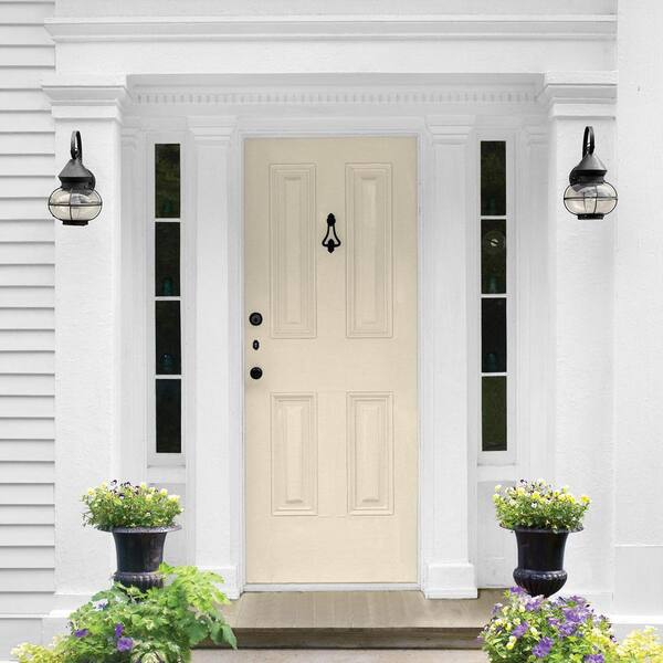 Glidden Premium 5 gal. PPG1098-2 Heavy Cream Semi-Gloss Exterior