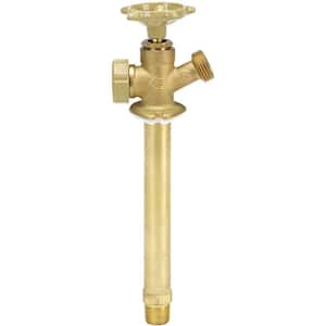 1/2 in. MIP and 1/2 in. SWT x 3/4 in. MHT x 10 in. Brass Anti-Siphon Frost Free Sillcock Valve