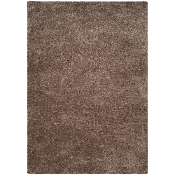 SAFAVIEH Indie Shag Mushroom 7 ft. x 9 ft. Solid Area Rug