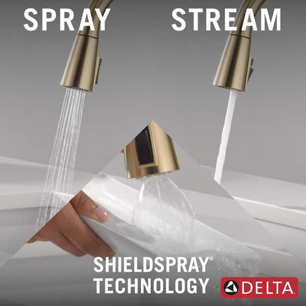 Delta Boyd Gold Single Handle Pull Down Sprayer Kitchen Delta Boyd Gold Single Handle Pull Down Sprayer Kitchen