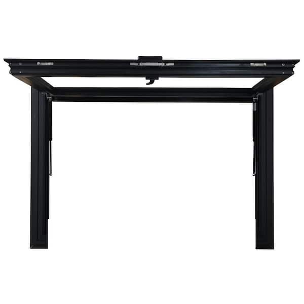 TEZA DOORS Teza 71.5 in. x 41.5 in. Black Aluminum Low-E Double