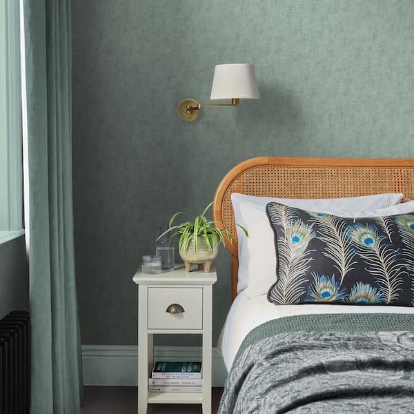 Organdy Silk Duck Egg Wallpaper