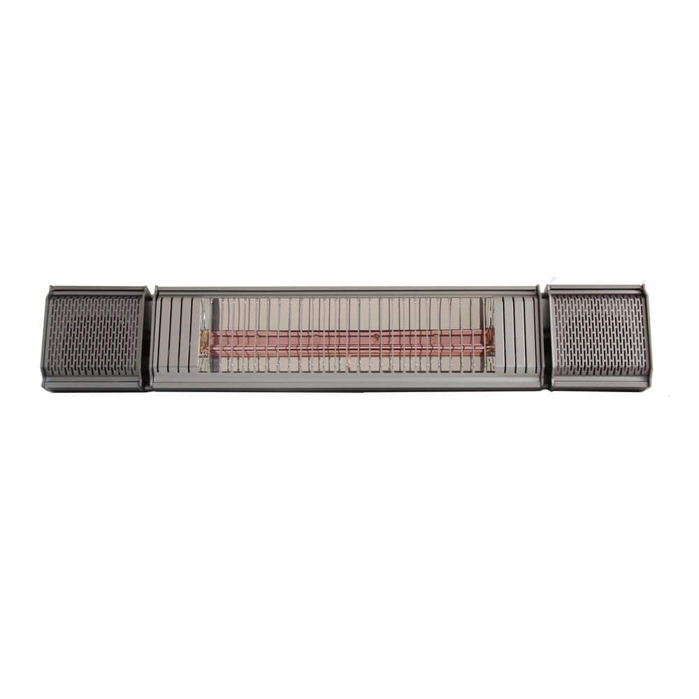 Gunmetal Gray Aluminum Electric Wall Mount Patio Heater